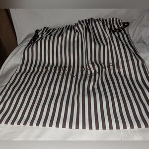 Henri Bendel Brown and White Drawsting Dust Bag